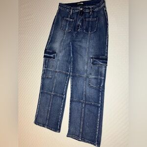 Fashion Nova Dark Blue Flare Jeans